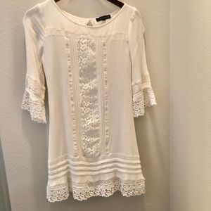 White bohemian style dress